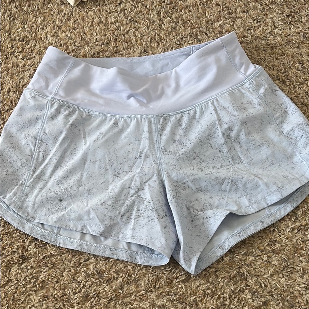 Lululemon Women's Light Blue Athletic Shorts